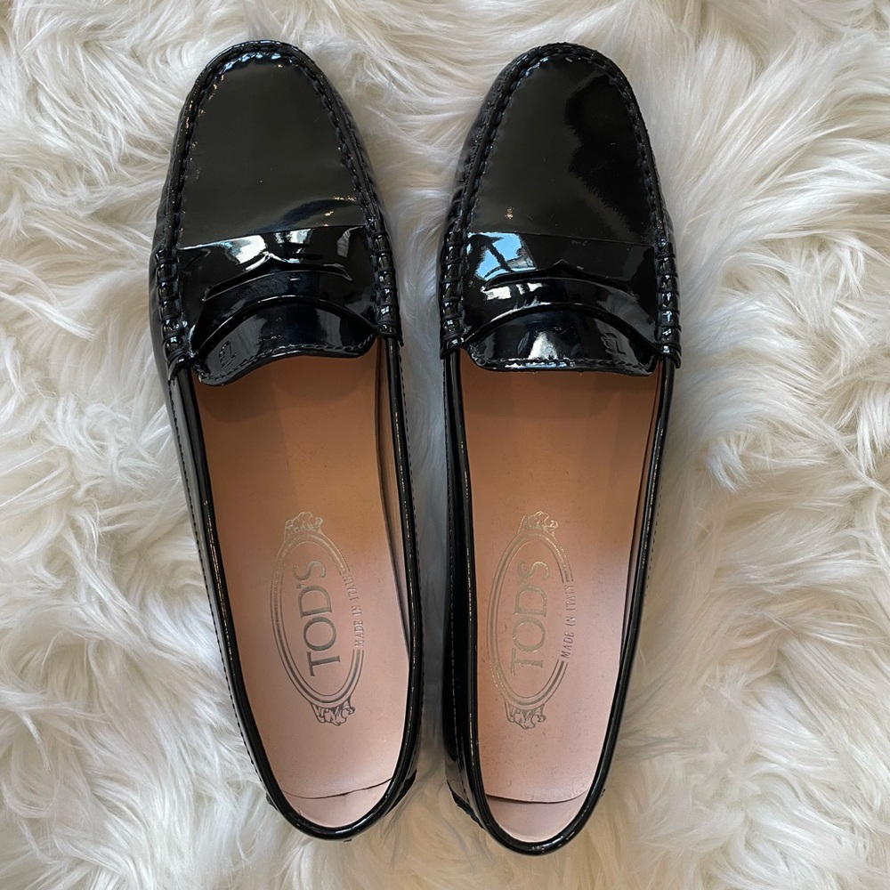 Tod’s Gommino Patent Loafers